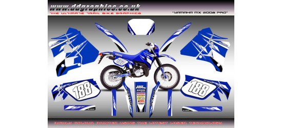 DT125R / 200R "Yamaha MX 08 Pro" Full Graphic Kit.