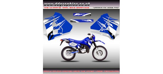 DT125R / 200R "Yamaha MX 08 Pro" Tank Graphic Kit.