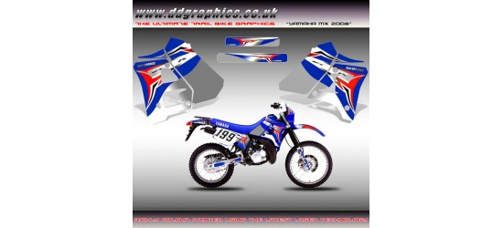 DT125r / 200r "Yamaha MX 08" Tank Graphic Kit.