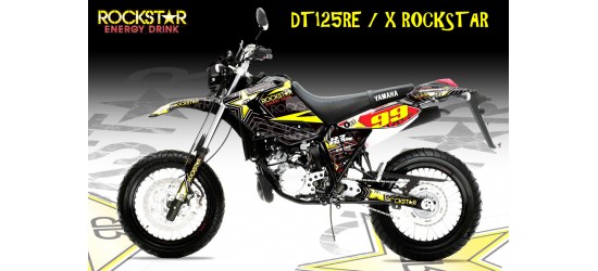 Yamaha DT125RE / X  Lanza  " Rockstar" Full Graphic Kit Black