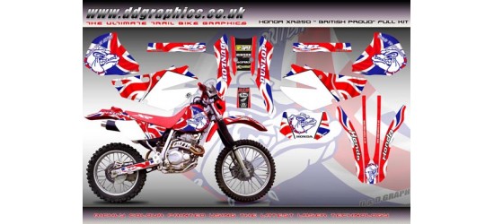 Honda XR250 "British Proud" Full Graphic Kit