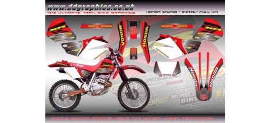 Honda XR250 "Metal" Full Graphic Kit