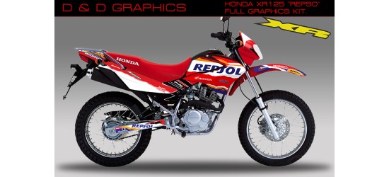Honda XR125 " repsol"  full Graphics kit