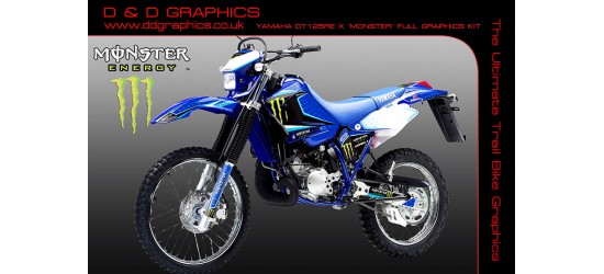 Yamaha DT125RE / X  Lanza  " Monster " Full Graphic Kit blue