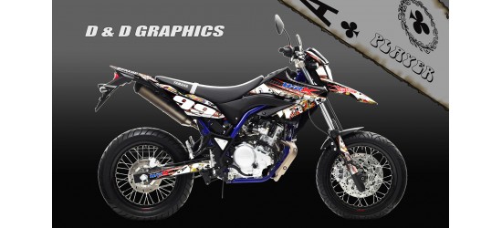 Yamaha WR25R wr125x player Graphics kit black