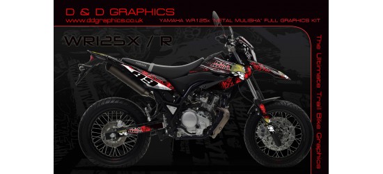 Yamaha WR125 wr125x  "Metal Mulisha" Full Graphics Kit