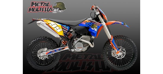 KTM EXC 125/200/250/300/400/450/525 "Metal Mulisha "  Full Graphic Kit 2008-2010