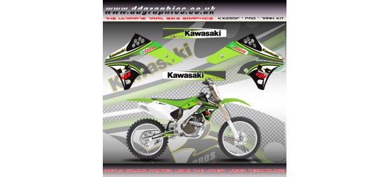 Kawasaki KX250F "Pro" Tank Graphic Kit