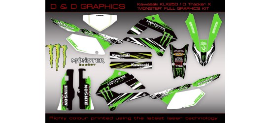 Kawasaki KLX250 D Tracker 250x Monster graphics kit 