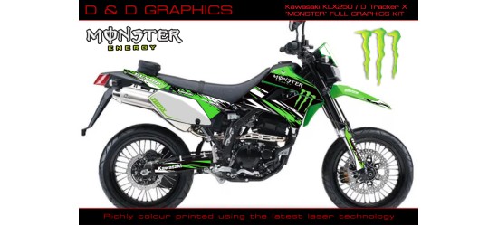 Kawasaki KLX250 D Tracker 250x Monster graphics kit 