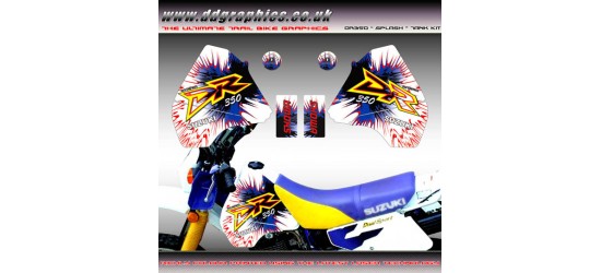 Suzuki DR350 "Splash" Tank Graphic Kit