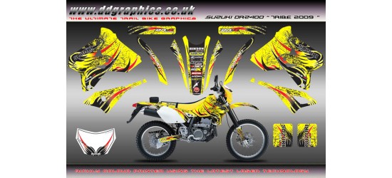 Suzuki DRZ400 E S "Tribe" Full graphics Kit