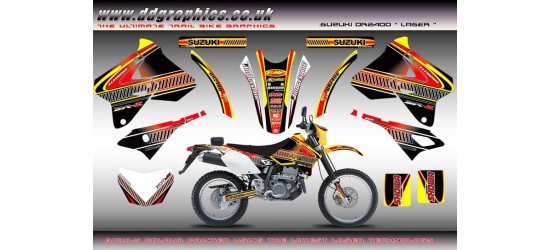 Suzuki DRZ400 "Laser" Full Graphics Kit Yellow