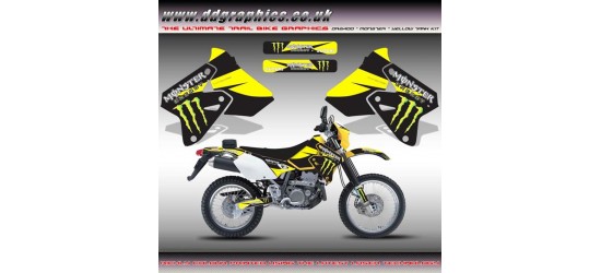 Suzuki DRZ400 "Monster" Tank Graphic Kit Yellow