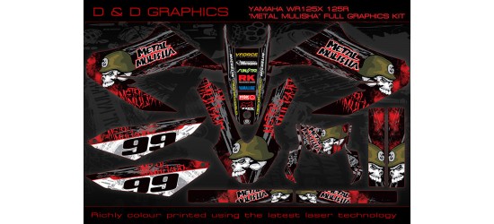 Yamaha WR125 wr125x  "Metal Mulisha" Full Graphics Kit