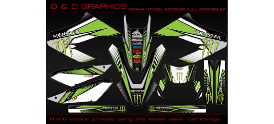 Yamaha WR125 wr125x  Monster Pro Graphics kit 