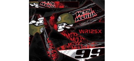 Yamaha WR125 wr125x  "Metal Mulisha" Full Graphics Kit