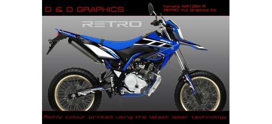 Yamaha WR125R WR125X "Retro" Full Graphics Kit