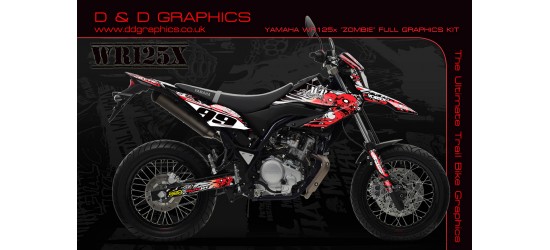 Yamaha WR125 wr125x  "Zombie" Full Graphics Kit
