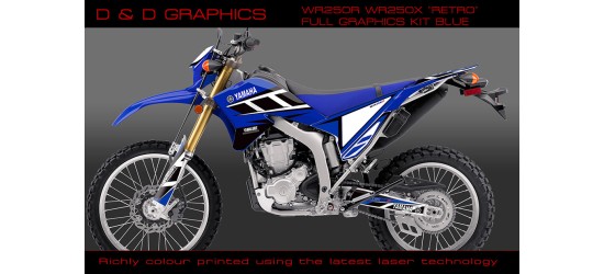 WR250X  WR250R Retro full Graphics kit.