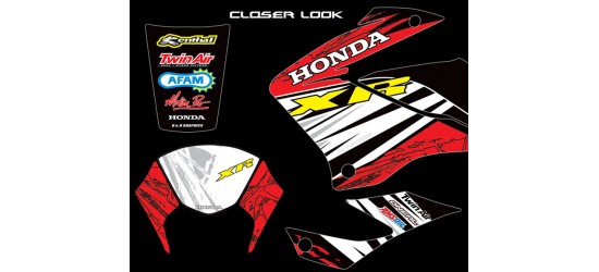 Honda XR125 " new xr racing team"  Graphics kit
