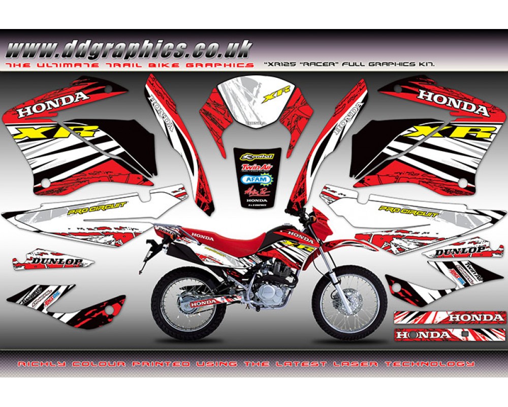 Honda Xr125 New Xr Racing Team Graphics Kit