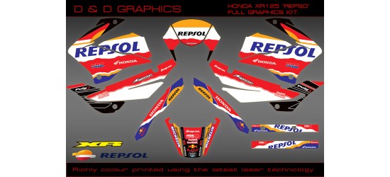 Honda XR125 " repsol"  full Graphics kit