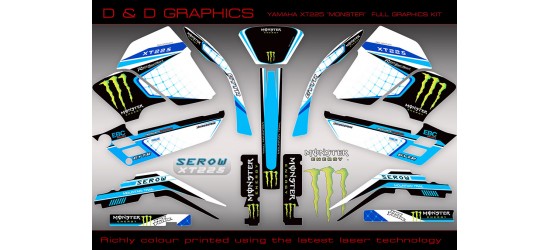 Yamaha XT225 Serow "Monster " Full Graphics Kit