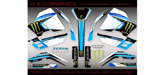 Yamaha XT225 Serow "Monster " Full Graphics Kit
